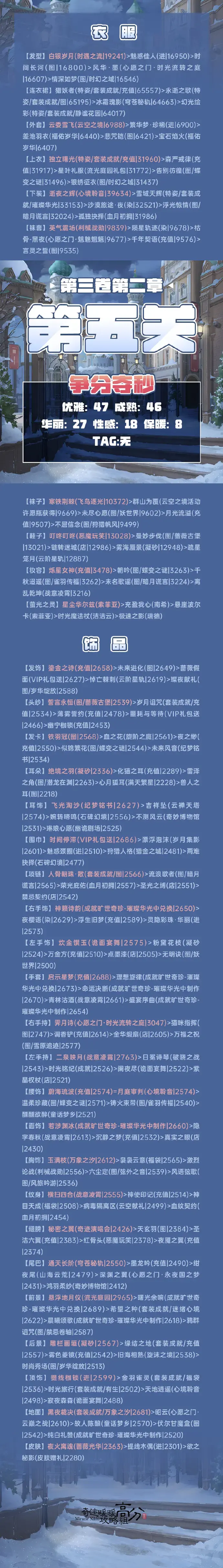 奇迹暖暖第二卷1-5攻略(奇迹暖暖2卷6-3) 奇迹暖暖第二卷1-5攻略(奇迹暖暖2卷6-3)