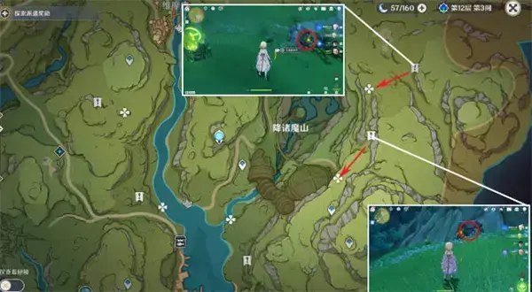 原神沿着遗迹寻找碎片位置(原神怎么收集元素能量)