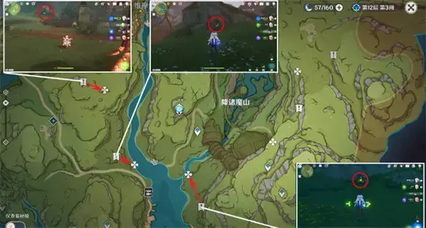 原神沿着遗迹寻找碎片位置(原神怎么收集元素能量)