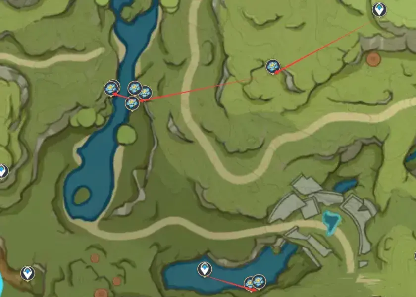 原神莲蓬采集路线(原神3.0波劫莲采集路线是什么-波劫莲采集路线一览)