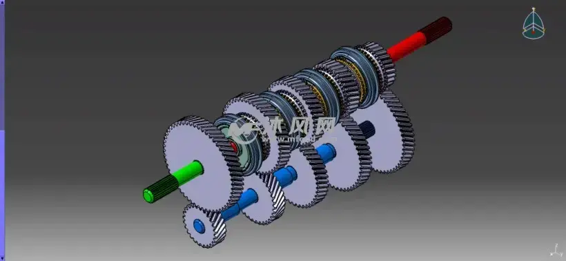 变速齿轮绿色版|齿轮蜗杆为红色（无法添加齿轮蜗杆）