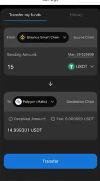 如何为imtoken钱包使用cbridge跨链桥