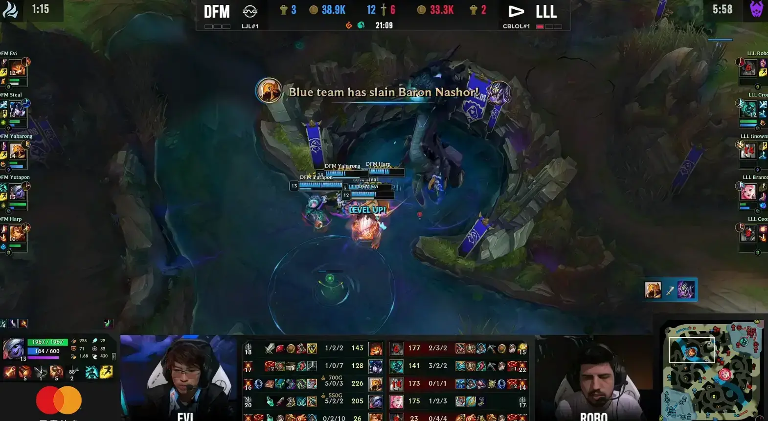 LOLS12决赛：亚哈荣小炮火箭跳跃斩四杀，DFM  31淘汰LLL