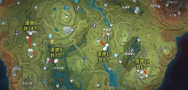 标题元神劫莲最佳采集路线一览