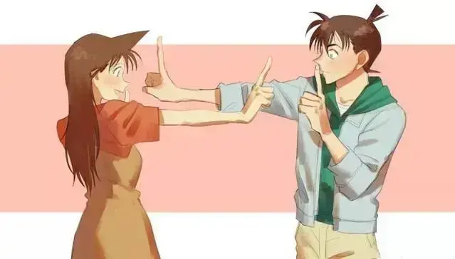 名侦探柯南新一和小兰撒糖，名侦探柯南中小兰和新一