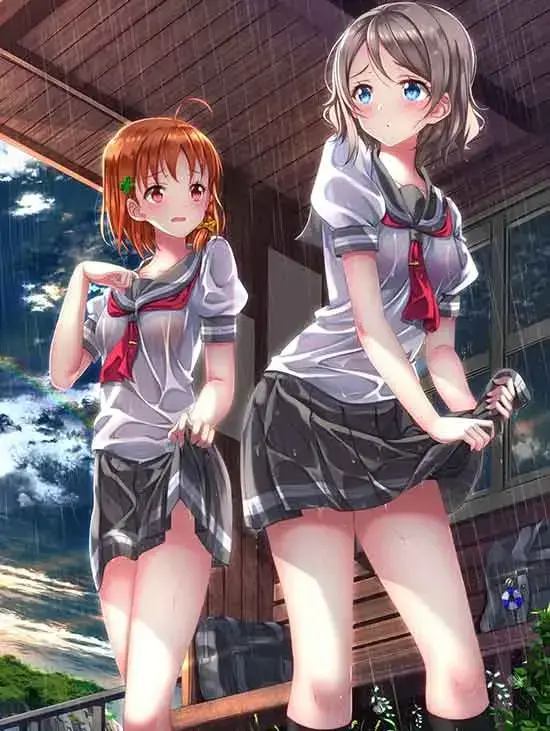 二次元美女的夏日服装图片，二次元美女夏日的图片