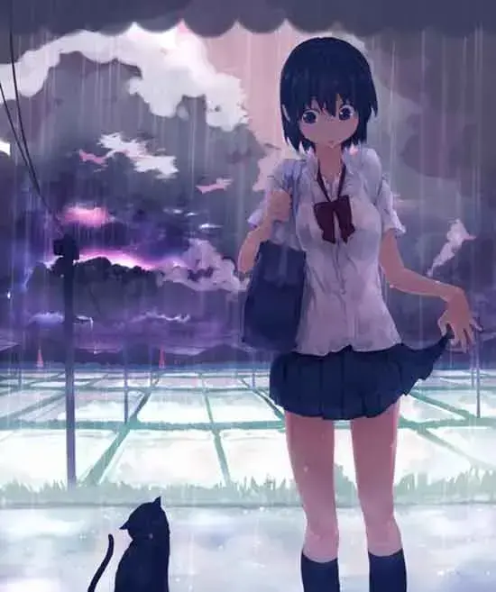 二次元美女的夏日服装图片，二次元美女夏日的图片