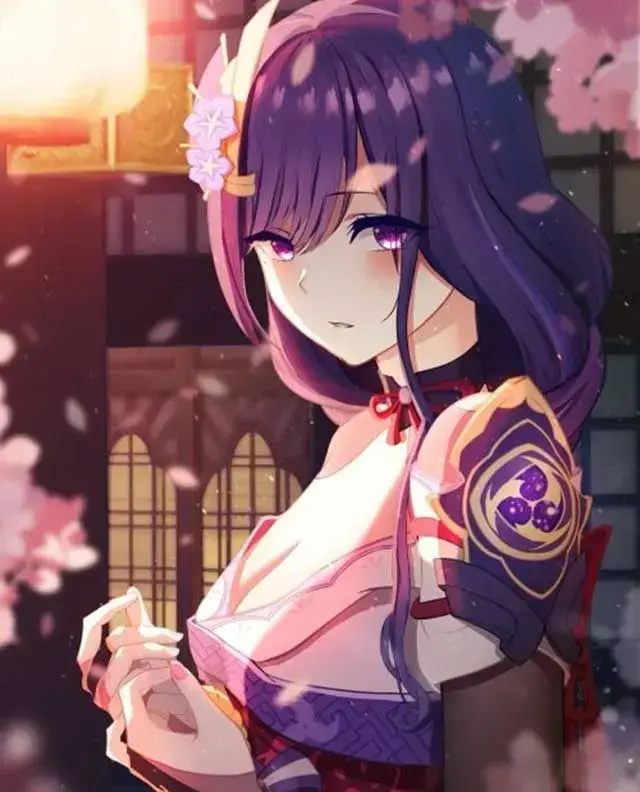 原神雷电将军全身图，雷电将军图片原神