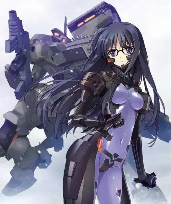 二次元帅气机甲女，二次元机甲美少女