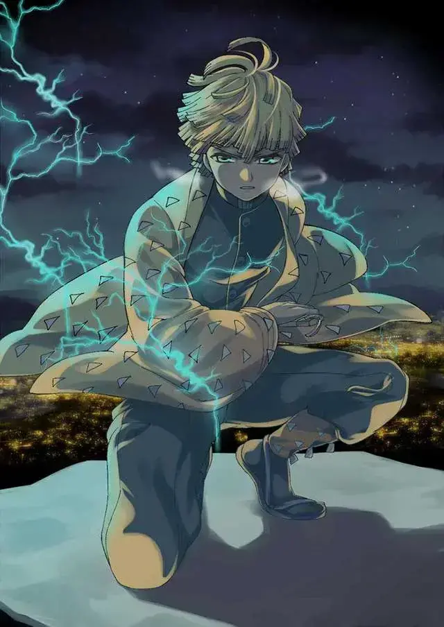 鬼灭之刃我妻善逸动态壁纸，鬼灭之刃我妻善逸高清壁纸手机竖屏