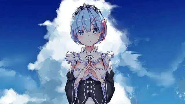 动漫可爱鬼妹蕾姆，re0剧场版蕾姆