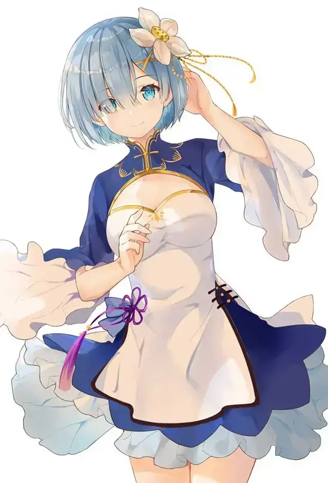 动漫可爱鬼妹蕾姆，re0剧场版蕾姆