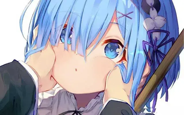 动漫可爱鬼妹蕾姆，re0剧场版蕾姆