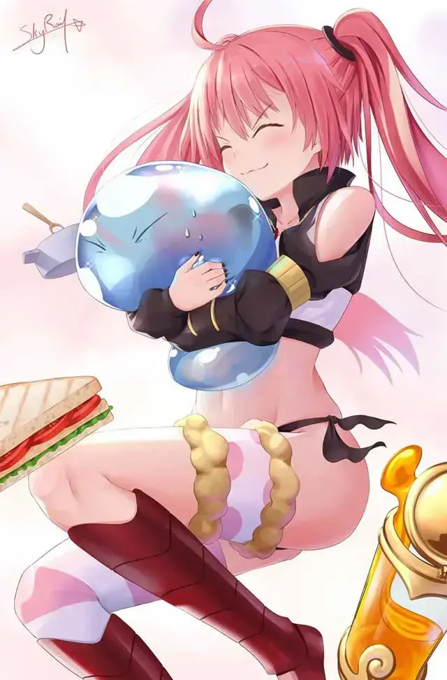 萌王米莉姆同人图，转生变成史莱姆米莉姆同人本 萌王米莉姆福利插画