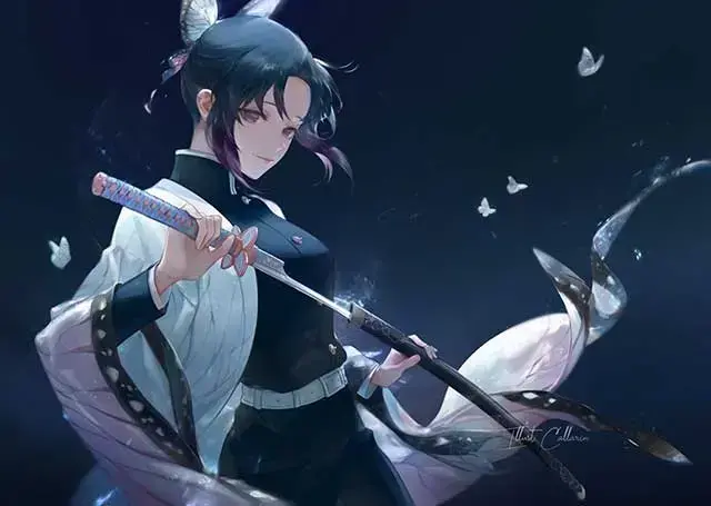 鬼灭之刃九柱精美图片，鬼灭之刃九柱绘画教程