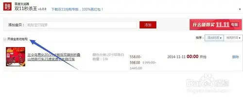 双11秒杀王v8.7绿色版