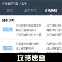 多玩最终幻想14盒子