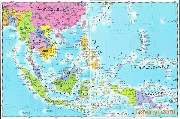 东南亚地图高清版
