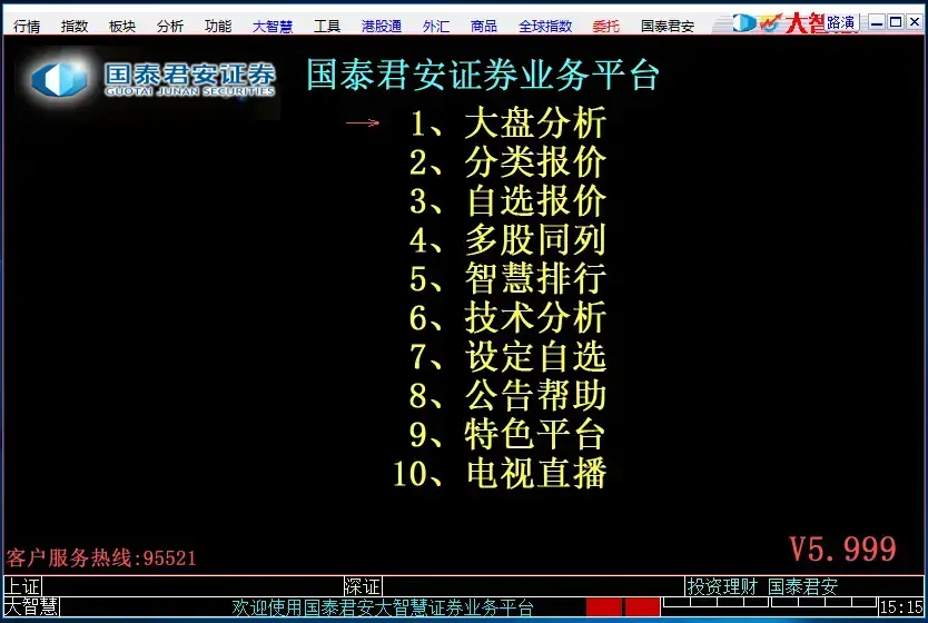 国泰君安证券大智慧V5.99