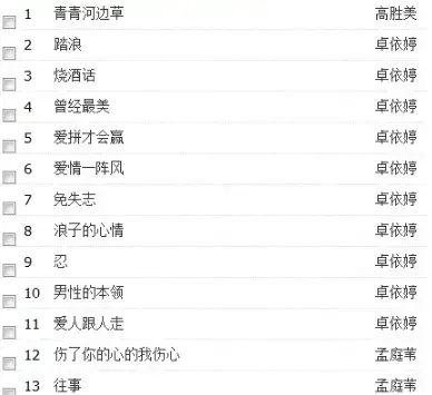 流行歌曲500首打包