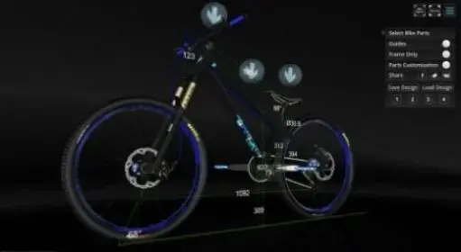 模拟山地自行车3dBike 3D Configurator