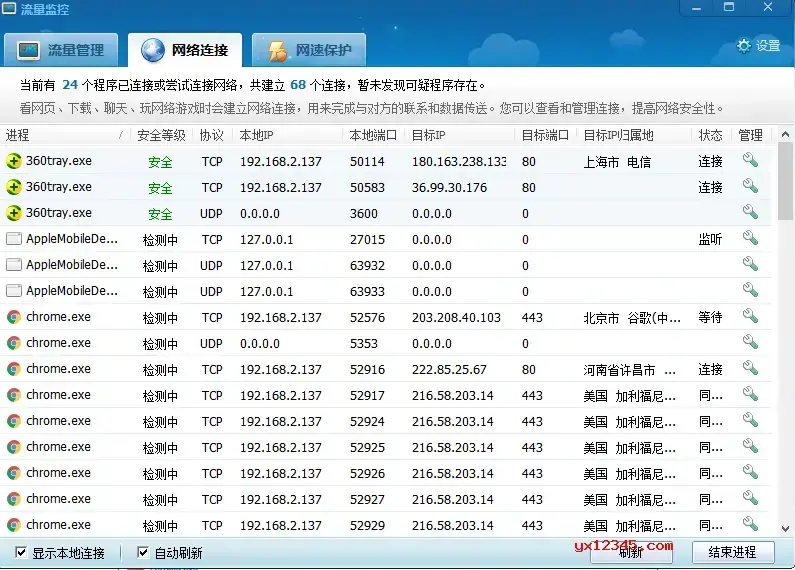 360网络流量监控工具