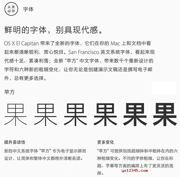 苹果苹方字体包 苹果苹方字体包
