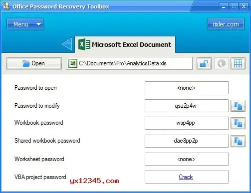Office Password Recovery Toolbox