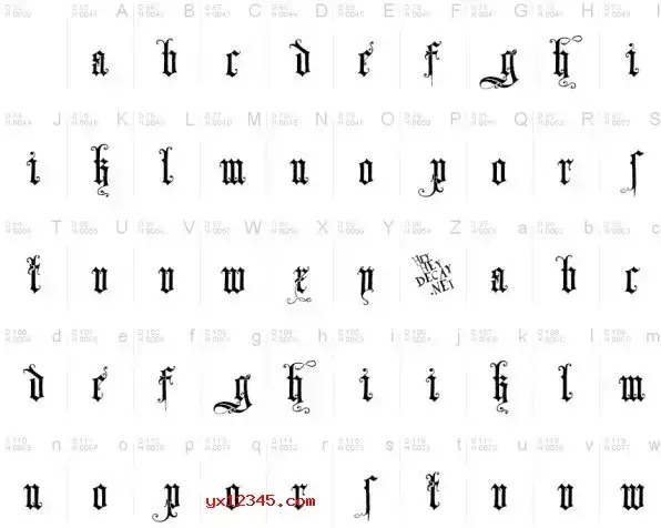 哥特字体包