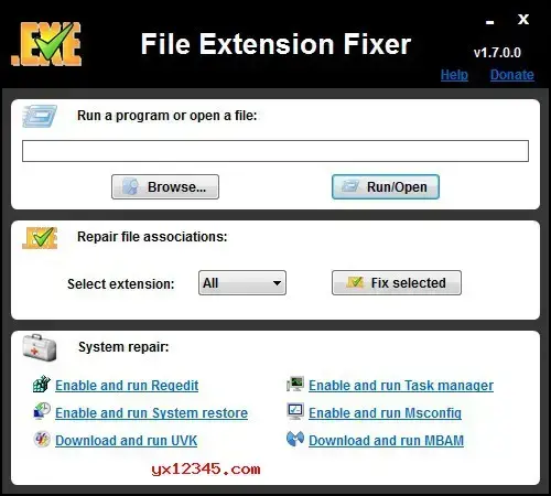 文件关联修复工具File Extension Fixer