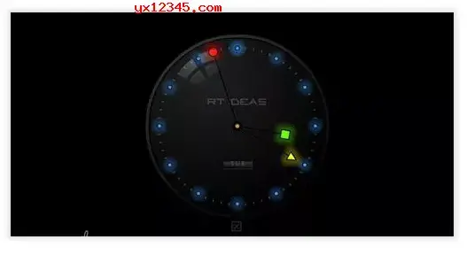 炫酷的夜光时钟屏保
