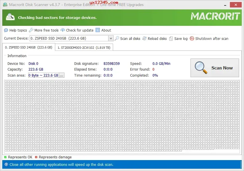 Macrorit Disk Scanner扫描坏道软件