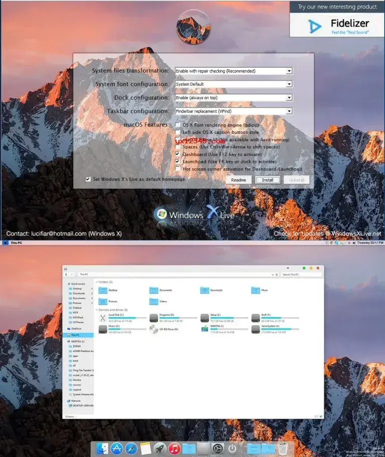 windows仿苹果mac主题