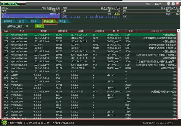 ip雷达 ip雷达