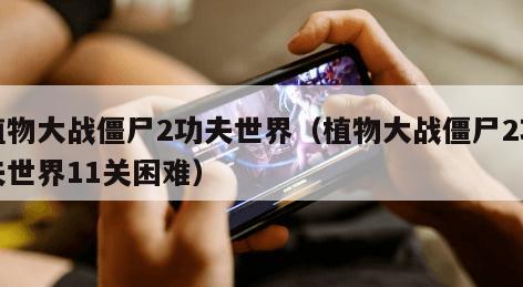 植物大战僵尸2功夫世界（植物大战僵尸2功夫世界11关困难）