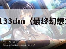 最终幻想133dm（最终幻想133dm论坛）