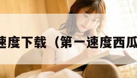 第一速度下载（第一速度西瓜视频）