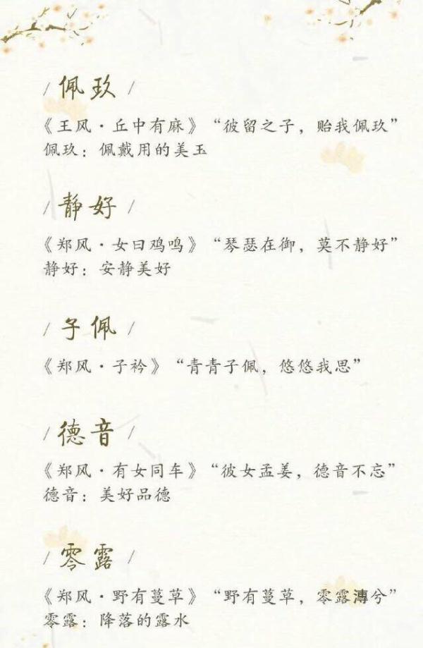 这些名字实在太美了,给宝宝起名可以参考了