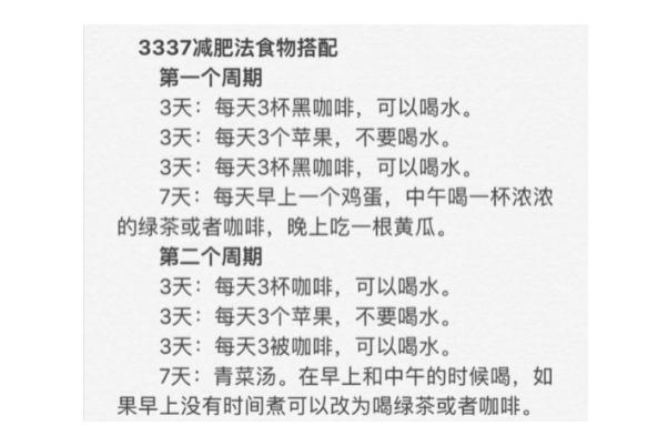 3337是什么意思 3337减肥方法有科学根据吗 3337是什么意思 3337减肥方法有科学根据吗