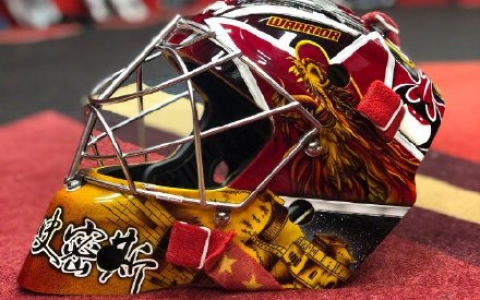 中国男冰门将头盔有脸谱兵马俑 究竟是什么情况?!详情披露