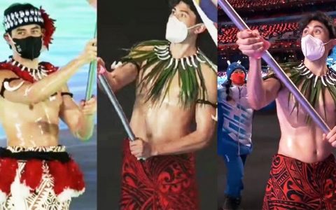 闭幕式光膀子旗手8块腹肌没了 这到底是什么情况?!