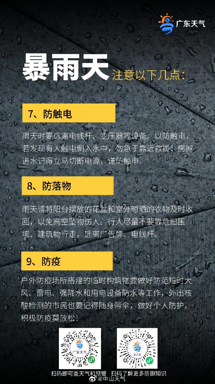 实时更新暴雨预警解除！中山未来几日仍有阵雨