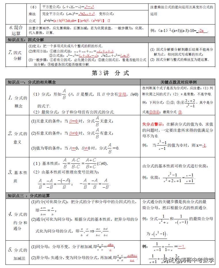 一文说透,初中数学系统梳理,模型+知识点「大全」可下载