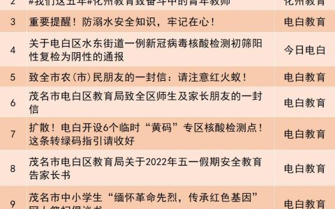 为了霸权而教育！南茂名矩阵4月公布-