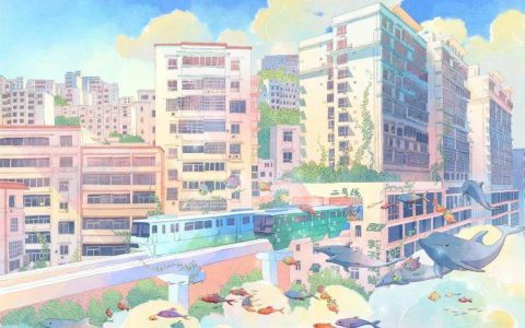 重庆轨道列车“驶入”大楼，袁宇宙中轨道系列的第一个数字收藏在网上发布。