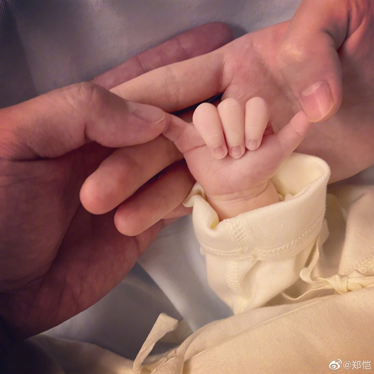 六一儿童节，郑恺官宣二胎得子，晒出妻子孕肚照，儿女双全了