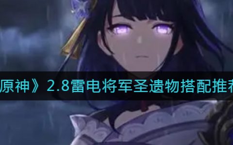 原神雷电将军圣遗物属性搭配(原神2.1雷电将军圣遗物)