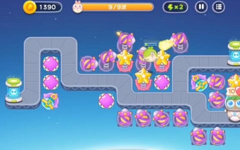 保卫萝卜2第四十六关攻略(保卫萝卜挑战第44关攻略图解法)