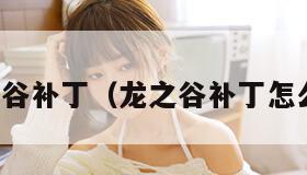 龙之谷补丁（龙之谷补丁怎么用）