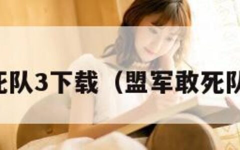 盟军敢死队3下载（盟军敢死队3 下载）